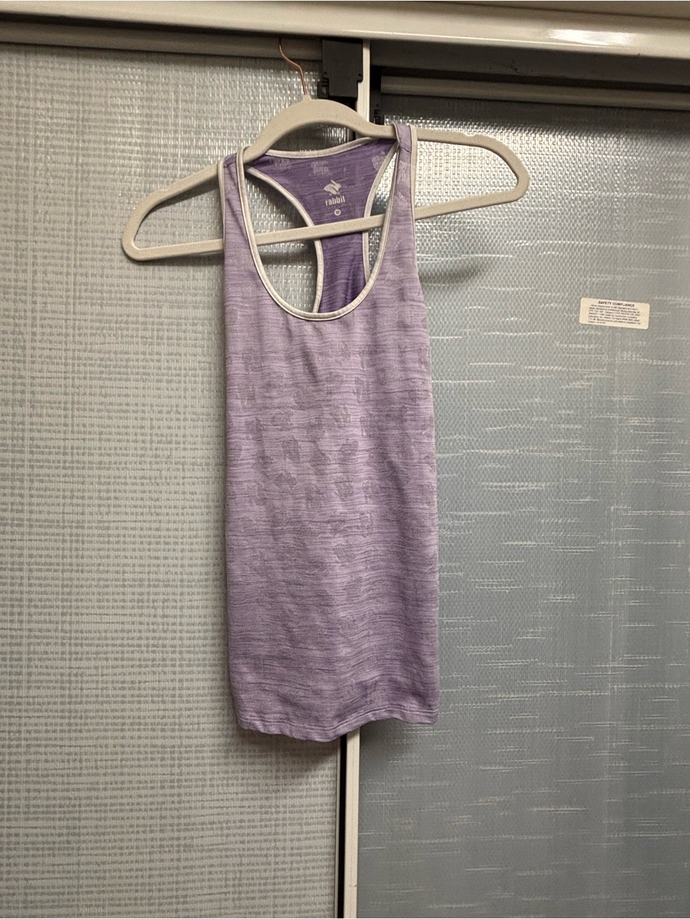 Women’s run in rabbit Lavender Racerback Tank Top - Lightweight Activewear